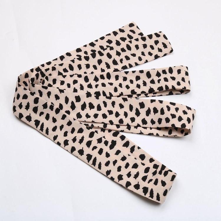 Letní plážové šaty s leopardím potiskem, výstřih do V, krátký rukáv, vysoký pas, dlouhé šaty