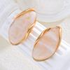 Retro Irregular Geometric Resin Stud Earrings for Women Exquisite Gold Color New Design Earrings Fashion Daily Jewelry Gift 2026