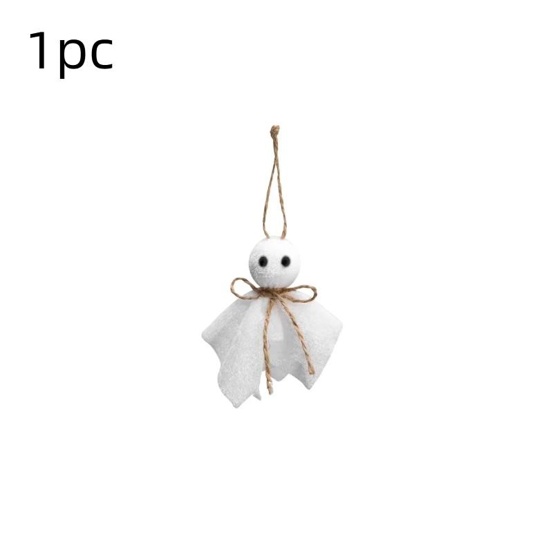 Halloween Ghost Hanging Pendant 1/6/12Pcs Portable Ornament for Travel Halloween Party Home Decoration
