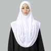 Muslim Cotton Hemp Hijab for Women Solid Color Long Abays Soft Inner Hijab Islamic Plain Headscarf Wraps Full Cover