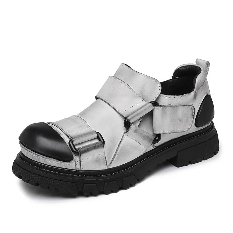 

Модная мужская повседневная обувь класса люкс, новые деловые туфли-оксфорды высшего качества, итальянские туфли в деловом стиле из натуральной кожи, мужские рабочие ботинки 37 белый