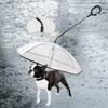 New Transparent Pet Umbrella Well Made Detachable Adjustable Rainy Day Outdoor Dog Walking Leash for Small Dogs Pet Supplies