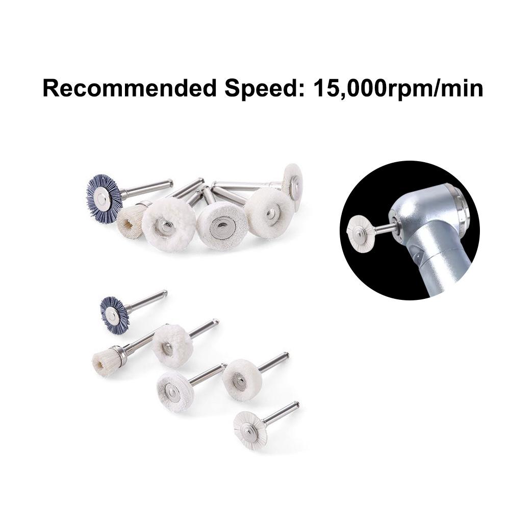 Dental Composite Resin Polishing Polisher Kit For Low-Speed Handpiece Porcelain/Natural Teeth/Nail Polishing Dentistry