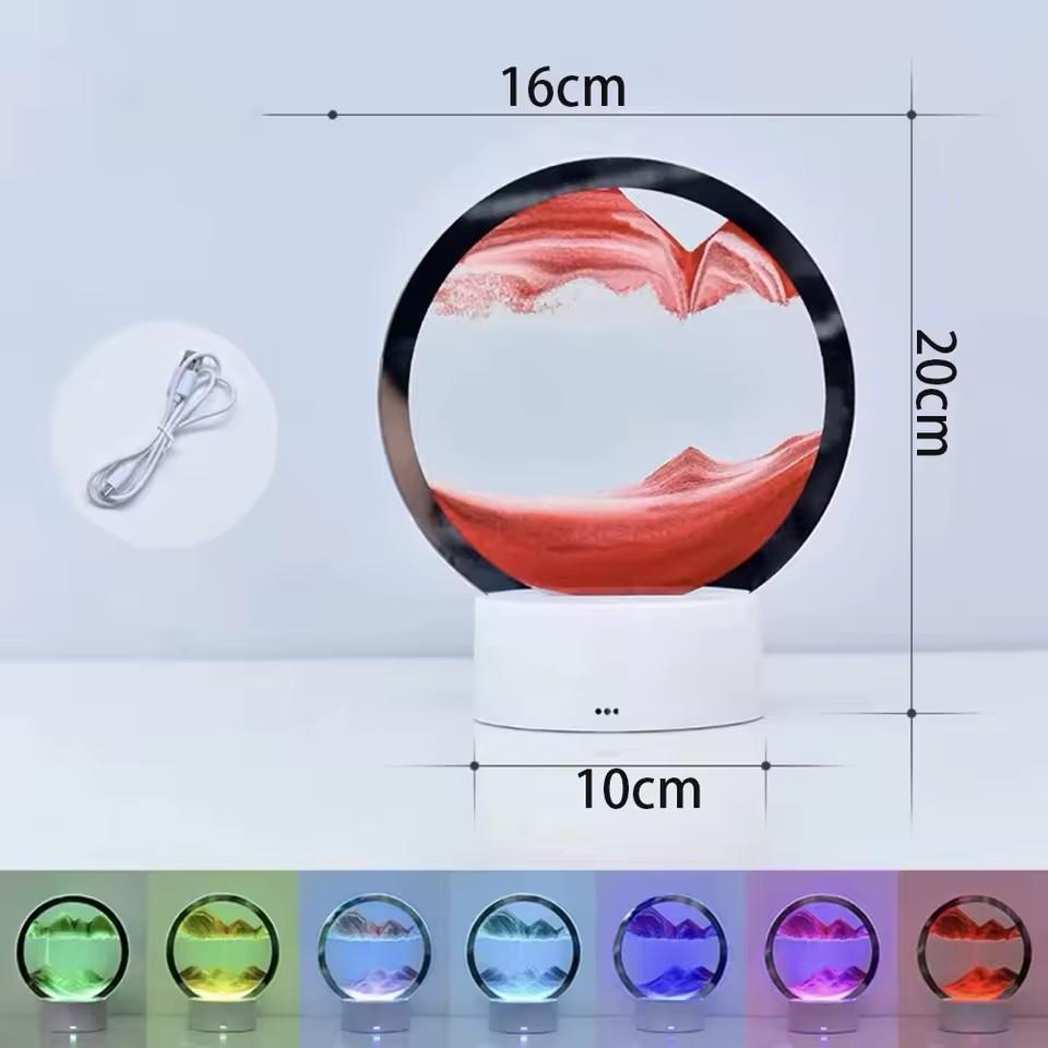 Creative Hourglass Luminous Quicksand Painting Ornament Art Multi-purpose Living Room Office TV Cabinet Multi-scene Decoration