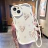 Pearl Bracelet Heart Full Coverage Drop-proof Case for iPhone 17 Pro Max, 15, 14, 13