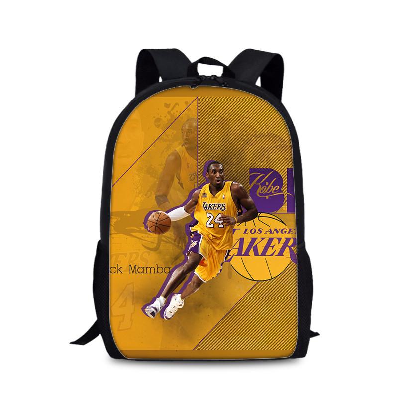 Sac à dos d'université Kobe Bryant en matériau nylon pour un usage quotidien et les activités sportives