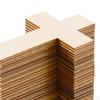 36x Unfinished Wood Cutouts Easter Cross DIY Projects Ornaments for Kids Halloween Gift