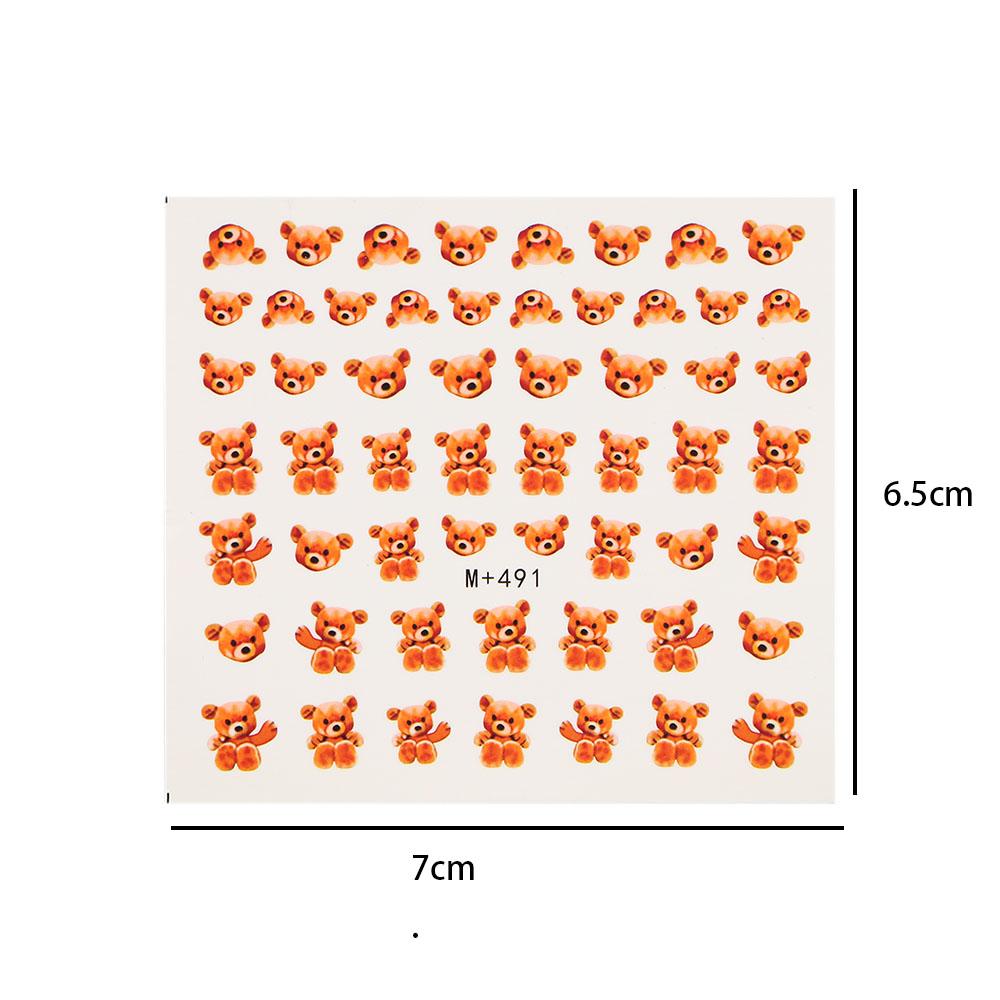 Cute bear decorations sticker Exquisite design Art decorations sticker 3D Nail Art Stickers