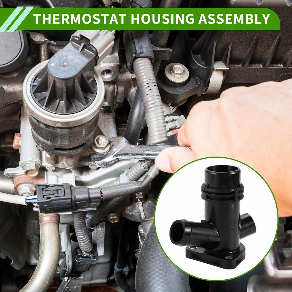 Thermostat Housing for BMW 340i/340i XDrive 2012-2019, for BMW 540i/540i XDrive 2017-2022, for BMW X3 X4 440i 740i Engine Coolant Thermostat Replace