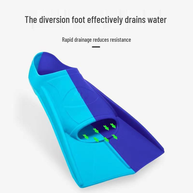 Palete de înot din silicon Rață Galbenă pentru Copii și Adulți - Palete Scurte Freestyle pentru Antrenament Profesional și Scufundări.