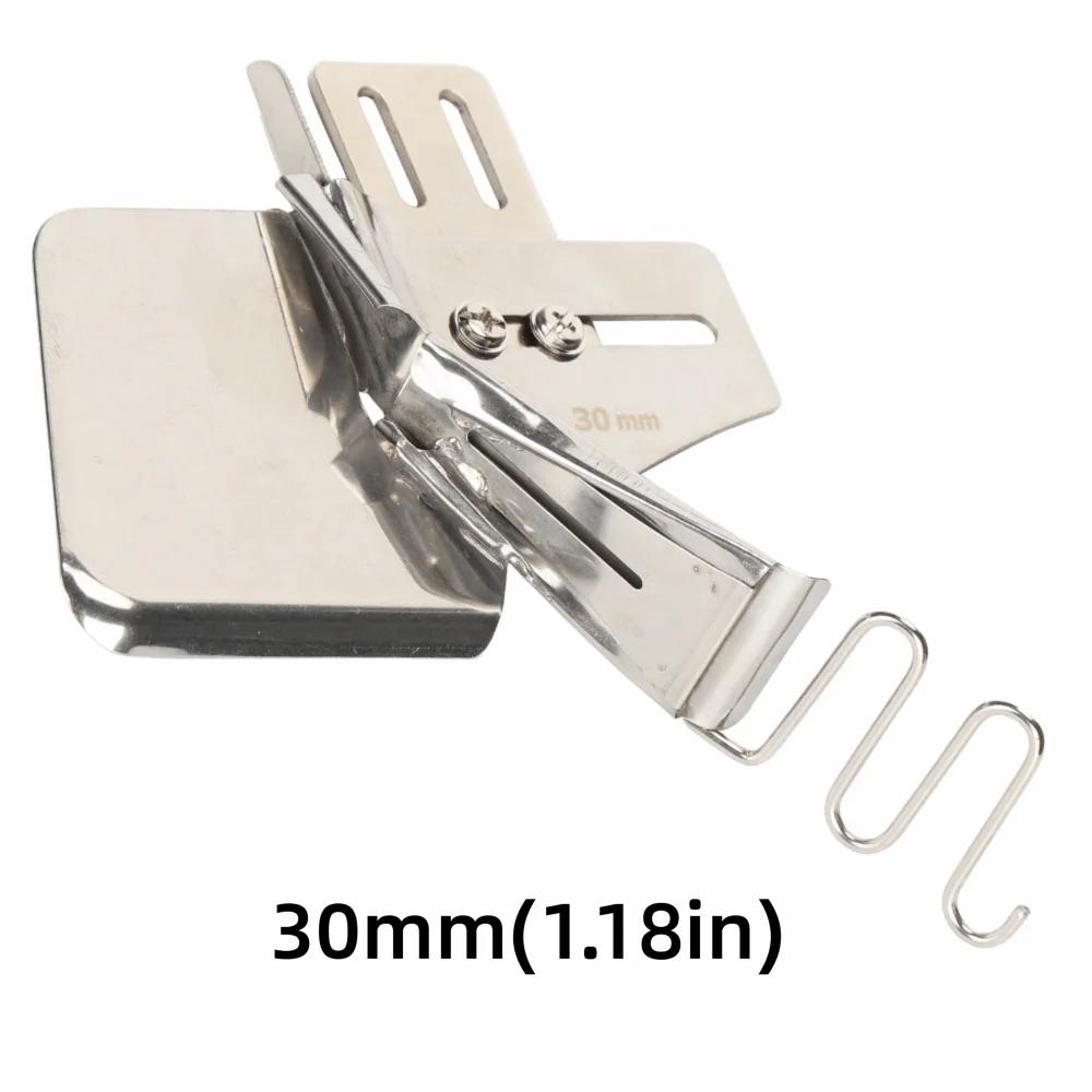 3pcs Lockstitch Machine Accessories 30mm Angle Binder 32mm 24mm Bias Folder Iron Industrial 4 Fold Bias Folder Industrial Sewing