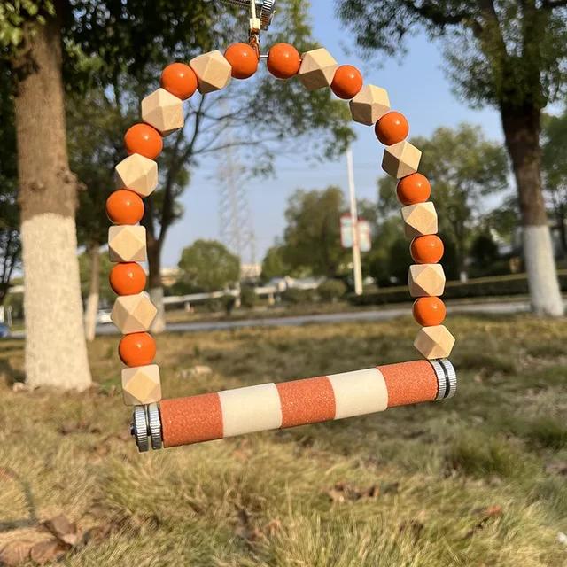 

Игрушка для попугая, жердочка для стачивания когтей, молярная подставка, качели для птиц, интерактивные продукты для тренировки, аксессуары для клетки, гнездо оранжевый