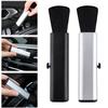 2-1pcs Car Detail Cleaning Brushes for Interior Dashboard Air Conditioner PC Keyboard Clean Soft Wool Retractable Brush Tools