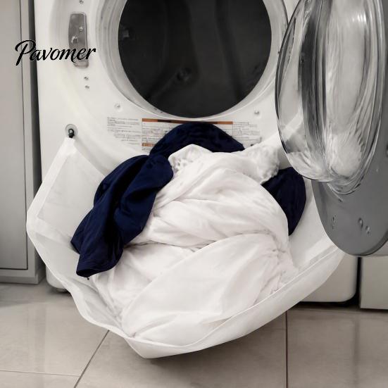 Laundry Catching Barrier Front Load Washing Machine Catcher Net, Foldable Anti-drop Washer Wash Day Organizer Collection Suction Cup Installation for
