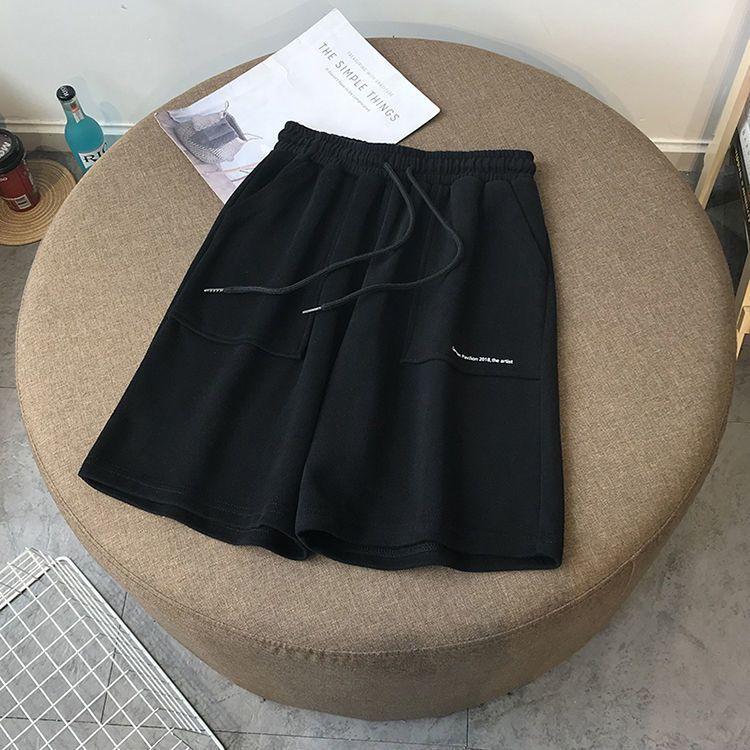 Letter Print Drawstring Shorts High Quality Hip Hop Streetwear Shorts Men and Women Season Short