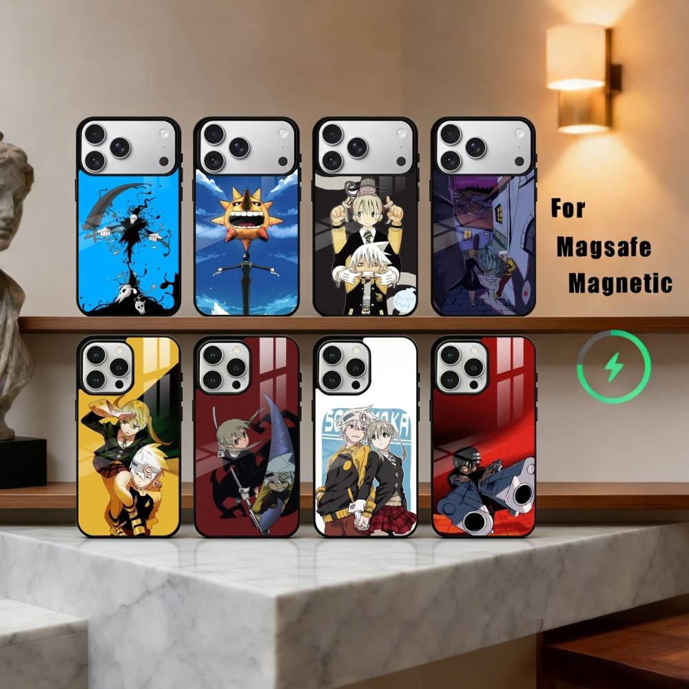 Anime P-passionate S-Soul E-Eater Phone Case For iPhone17,16,15,14,13,12,11 Plus,Pro Max Magnetic For Magsafe Wireless Charging