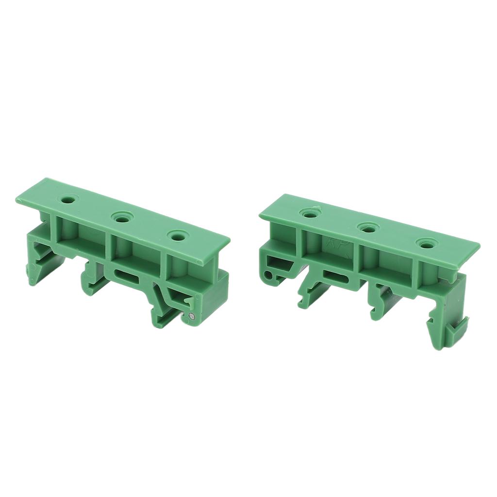 2 Sets C45 DIN Rail Circuit Board Mounting Bracket Insulated for PCB Electronic Switching Devices