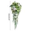 Delicate LimeGreen Rose Display Bouquets Artificial Flower Decorations Bride and Bridesmaids Long Bouquets for Wedding