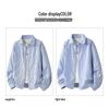 ROMON Men's Striped Long-Sleeve Casual Shirt