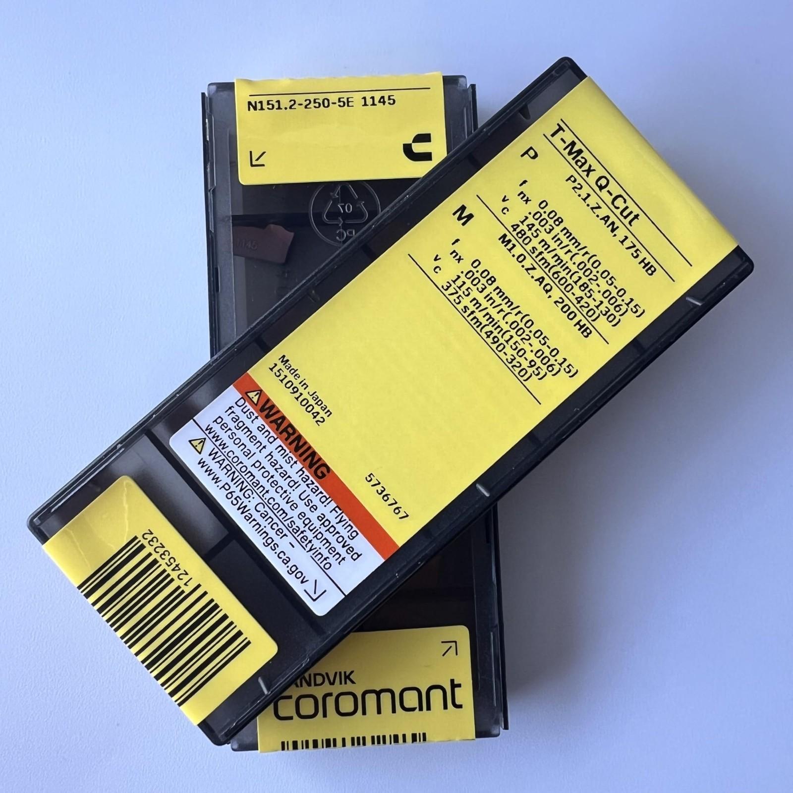 

SANDVIK / N151.2-250-5E 1145 / Original Swedish hard alloy blade 10 Pcs