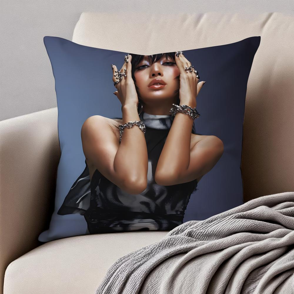 Singer LLisa Cushion Cover Pillowcase Antidustmite Invisible Zipper Short Plush Sofa Cushion
