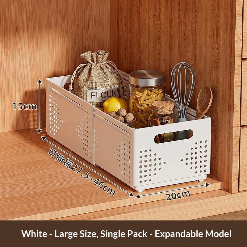 Adjustable Storage Box Holds Clothes Kitchenware And Desk Items Expandable Saves On Drying Time