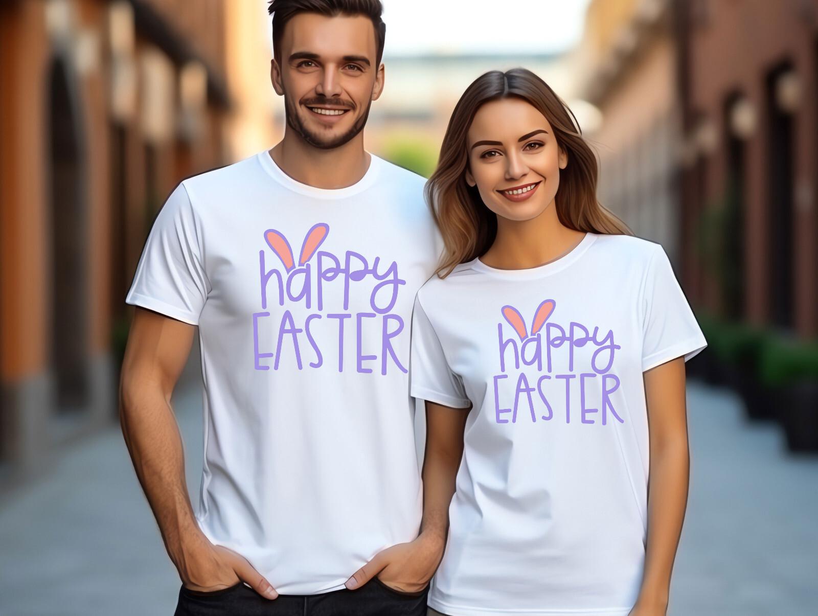 PERSONALISED_TSHIRT Happy Easter Children Women T Shirt Mens Womens Tees Top , Happy Easter 2 4XL