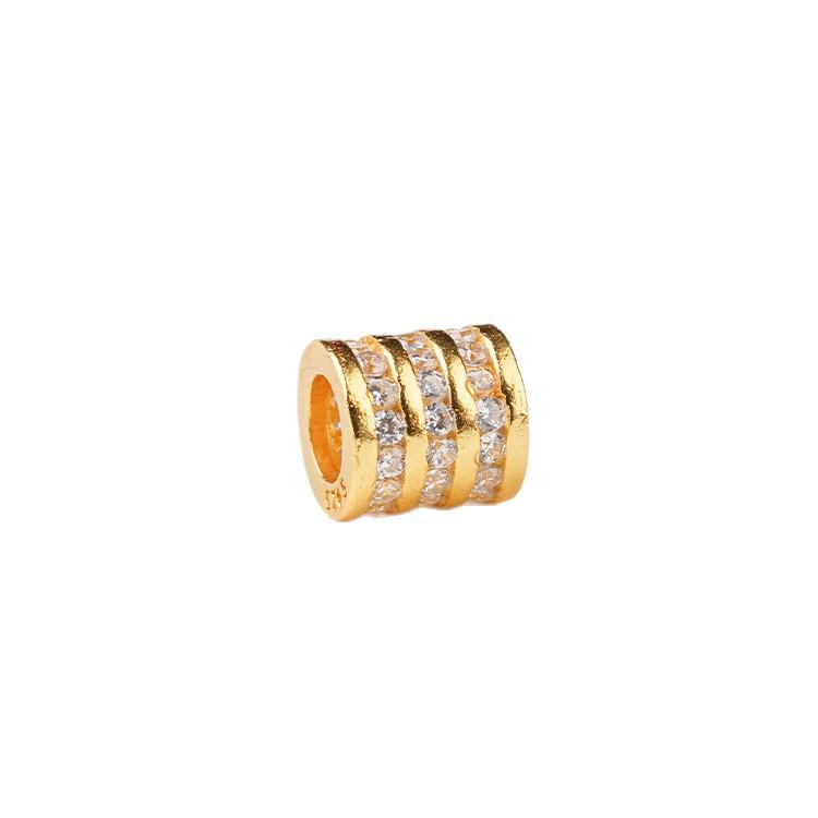 S925 Silver Spacer Wheel Beads for DIY Jewelry - Women's Bracelet Accessories