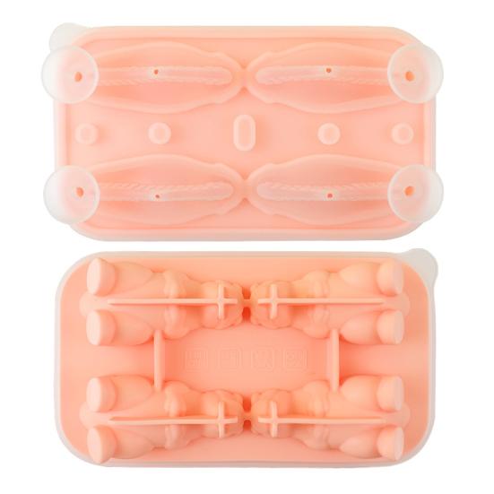 Ice Cube Mold 3D Dinosaur Shape Ice Cube Tray with Lid Whiskey Cocktails