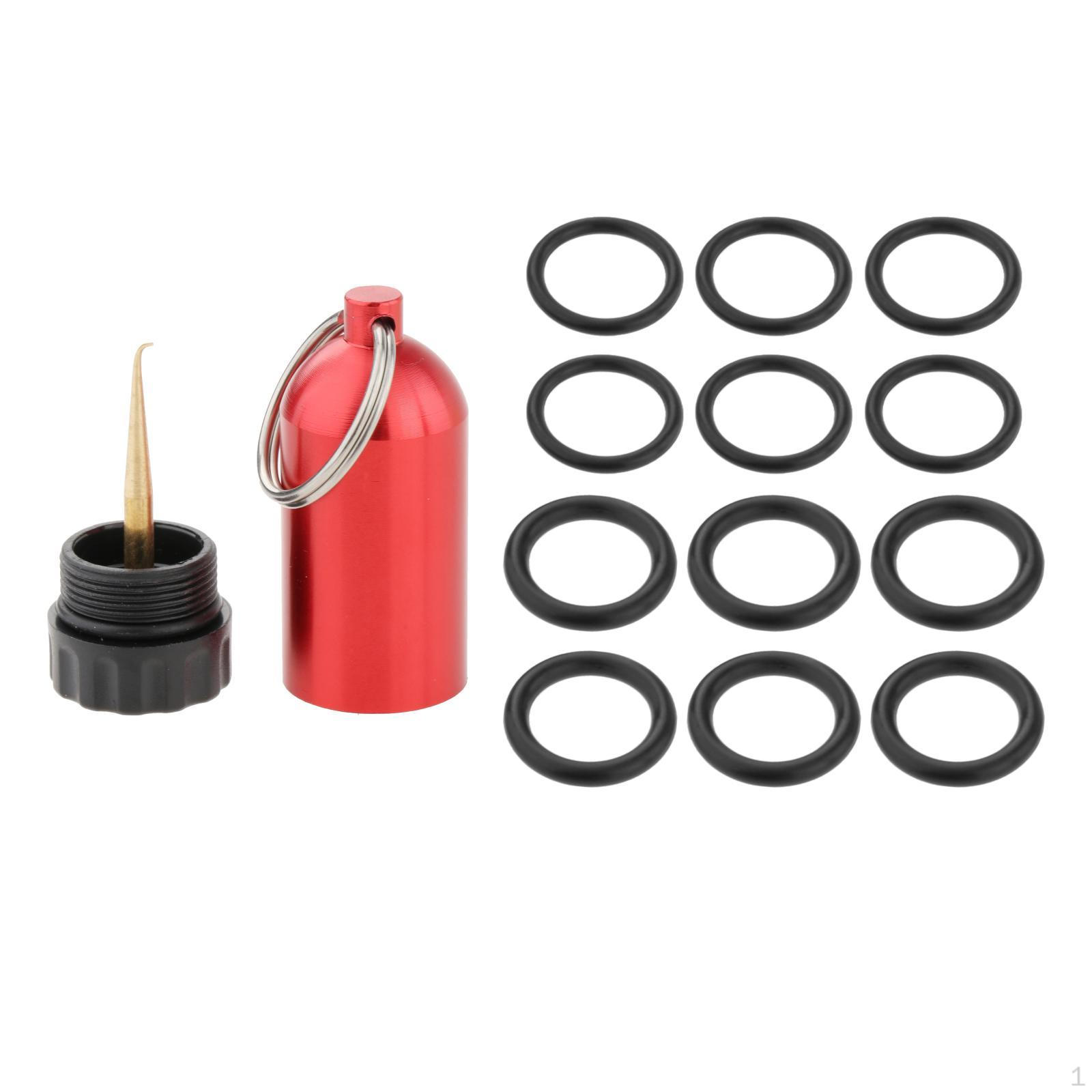 

Цилиндр, бутылка для хранения уплотнительных колец для подводного плавания мини красный