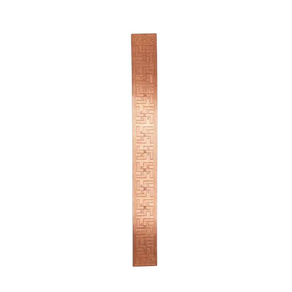 Copper Swastik strip for Door Entrance | Pure Copper Patti for Vastu Correction | Copper Swastik Strip for Enhancing Energy Flow