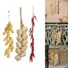 Decorative Simulation Vegetable Models Hanging String Decoration Featuring Chili Pepper Garlic and Peanut for Home Ambiance