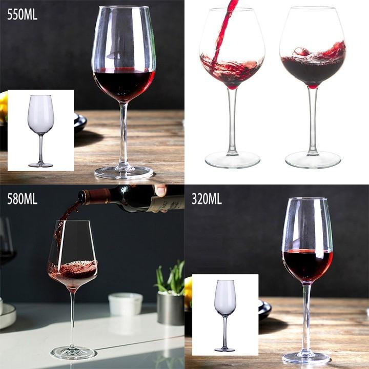 

Transparent Plastic Wine Goblet Unbreakable and for Bars and Home Parties 320ML