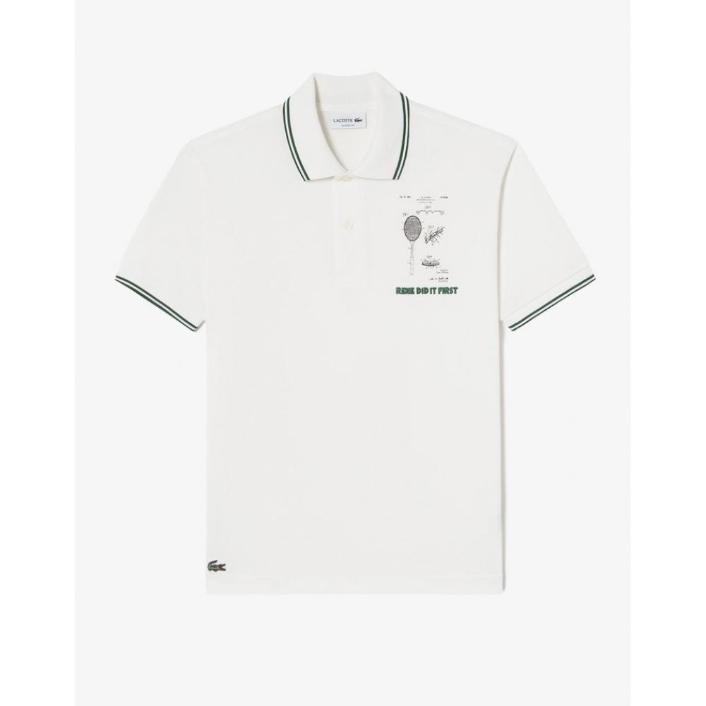 

LacoSte Men S Rene Did It firSt Graphic Polo Ph8008 54g 70v 004