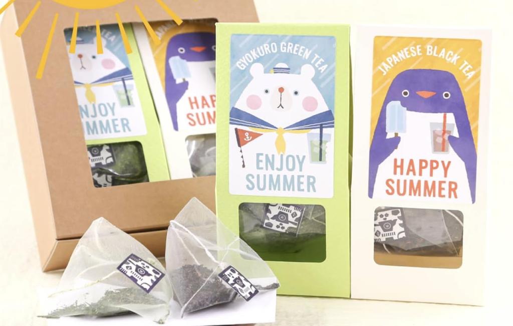 Tea Gift Tea Bag Set Summer Gyokuro (2g x 5 bags) and Japanese Black Tea (2g x 5 bags). This set is perfect for summer gifts. The refreshing