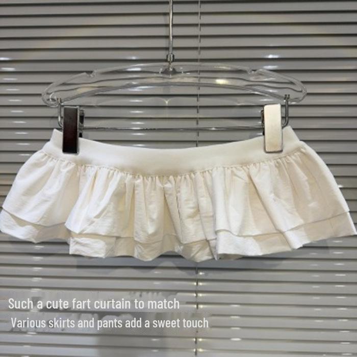 Women's Summer 2025 Double-Layer Waist Skirt: Niche Design for Flattering Fit