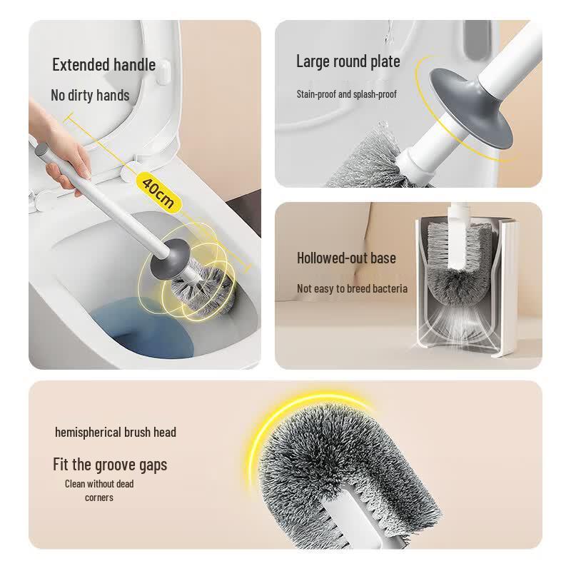 LYNN Splash-Proof Toilet Cleaning Brush