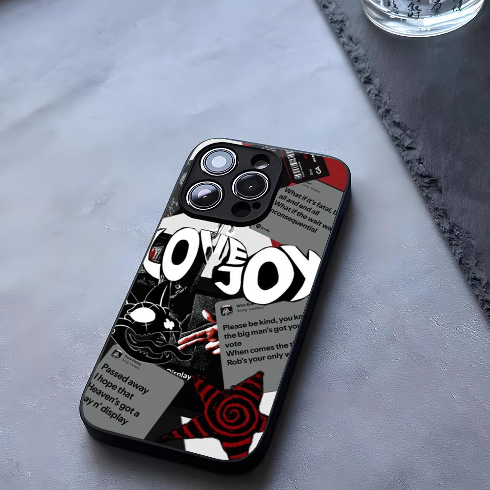 Cartoon Lovejoy Band Phone Case Tempered Glass For IPhone 17 13 14 16 12 15 11 Pro Max Plus Mini X XR SE2020 Coque