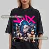 Inx Arcane T-Shirt Unisex Vintage Streetwear Shirt Anime Kleidung fanmerch lol Merchandise arcane Geschenk