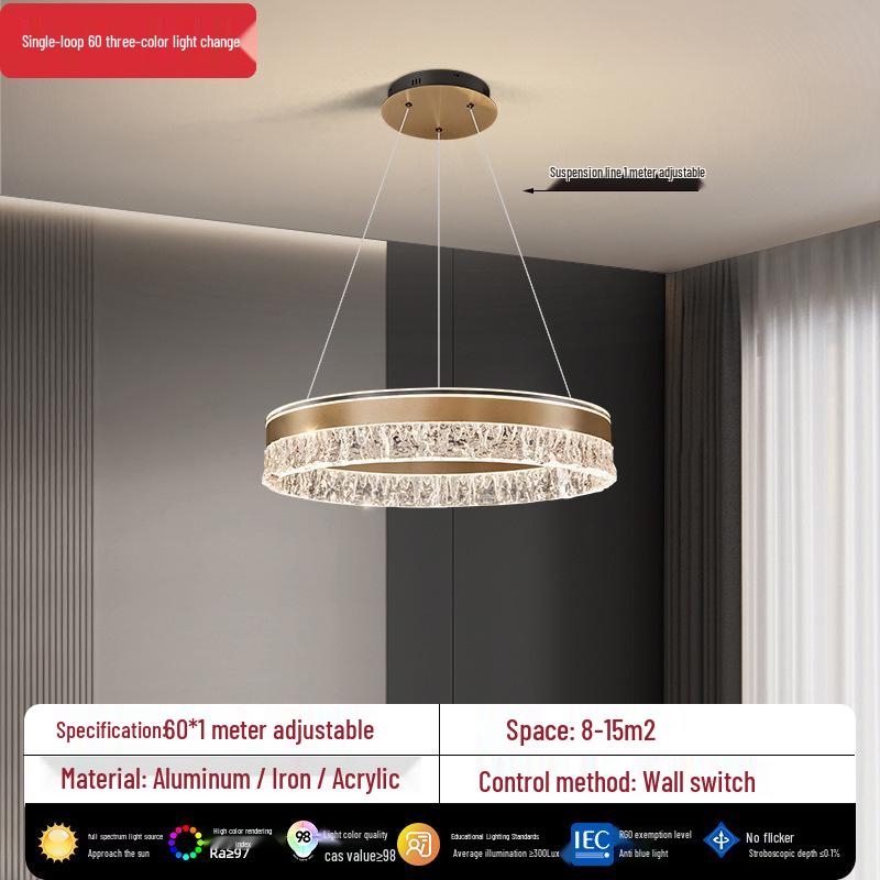 Italian Minimalist Chandelier for Living Room or Restaurant - Modern Luxury Lighting Fixture
