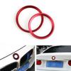 1x Car Front Rear Hood  Surrounding Ring Aluminum For BMW 82mm/74mm Emblem