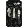 Secret De Gourmet 24-piece “bistro” Cutlery Set – Black