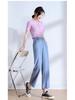 Summer 2025 Women's Slimming Wide-Leg Denim Pants - High Waist, Korean Style 