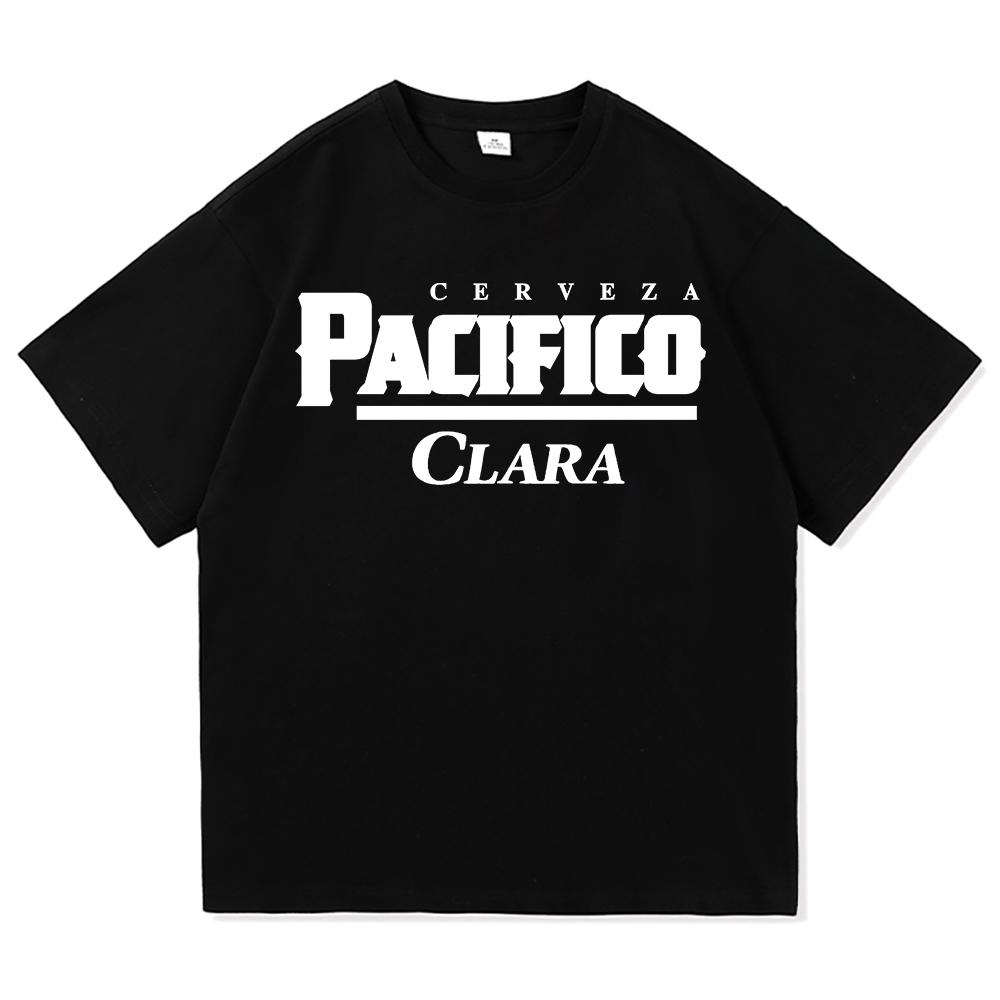 

La Cerveza Del Pacifico Beer T Shirt Men/Women Aesthetic Cerveza Pacífico Clara Tshirt Vintage 80 s 90 s Cotton Tees Shirts Tops XL