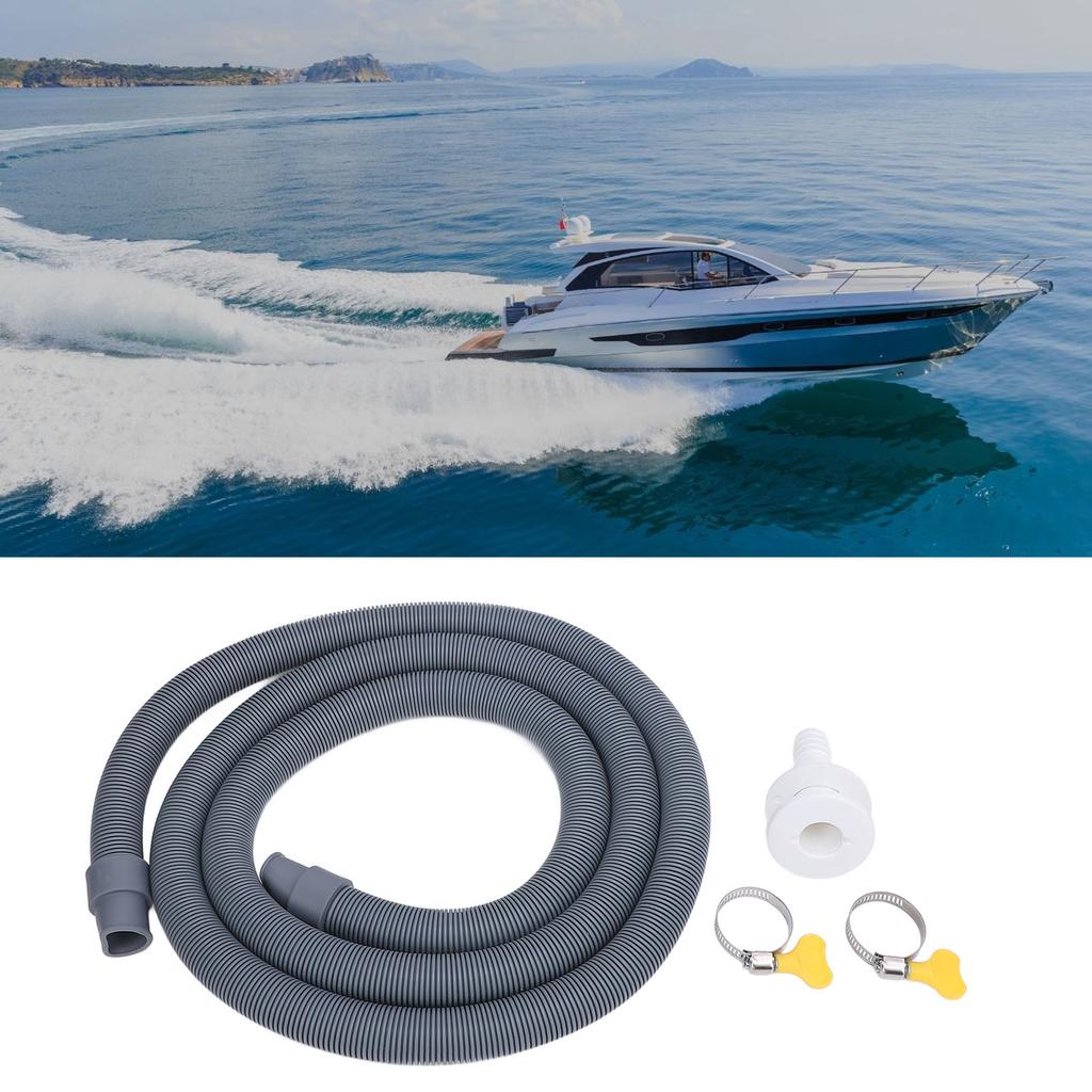 750GPH Bilge Pump Installation Kit Efficient Drainage 0.75in Diameter 6.56ft Bilge Pump Hose with 2