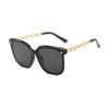 Trendy Oversized Chain Sunglasses: Unisex Street Style with UV Protection, Popular on TikTok and Xiaohongshu.