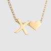 St. Delan DIY 3D Heart Necklace: Personalized Non-Fading Clavicle Chain