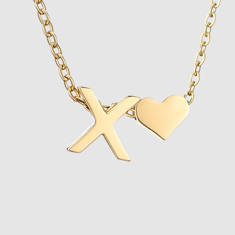 St. Delan DIY 3D Heart Necklace: Personalized Non-Fading Clavicle Chain