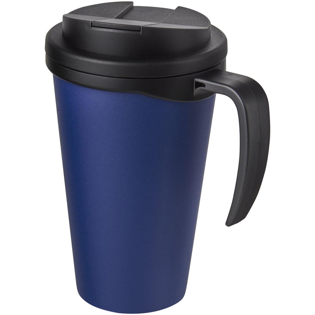 Americano "Grande" 350 ml mug with spill-proof lid Blue