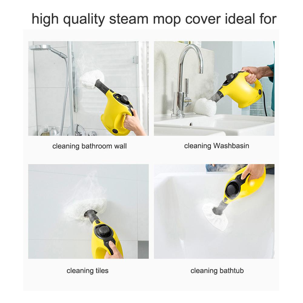 Steam Cleaner Round Brush Cloth Pad for Hand & Floor Nozzle Kit for Karcher SC EasyFix Steam Cleaner & Steam Mop Accessory Parts